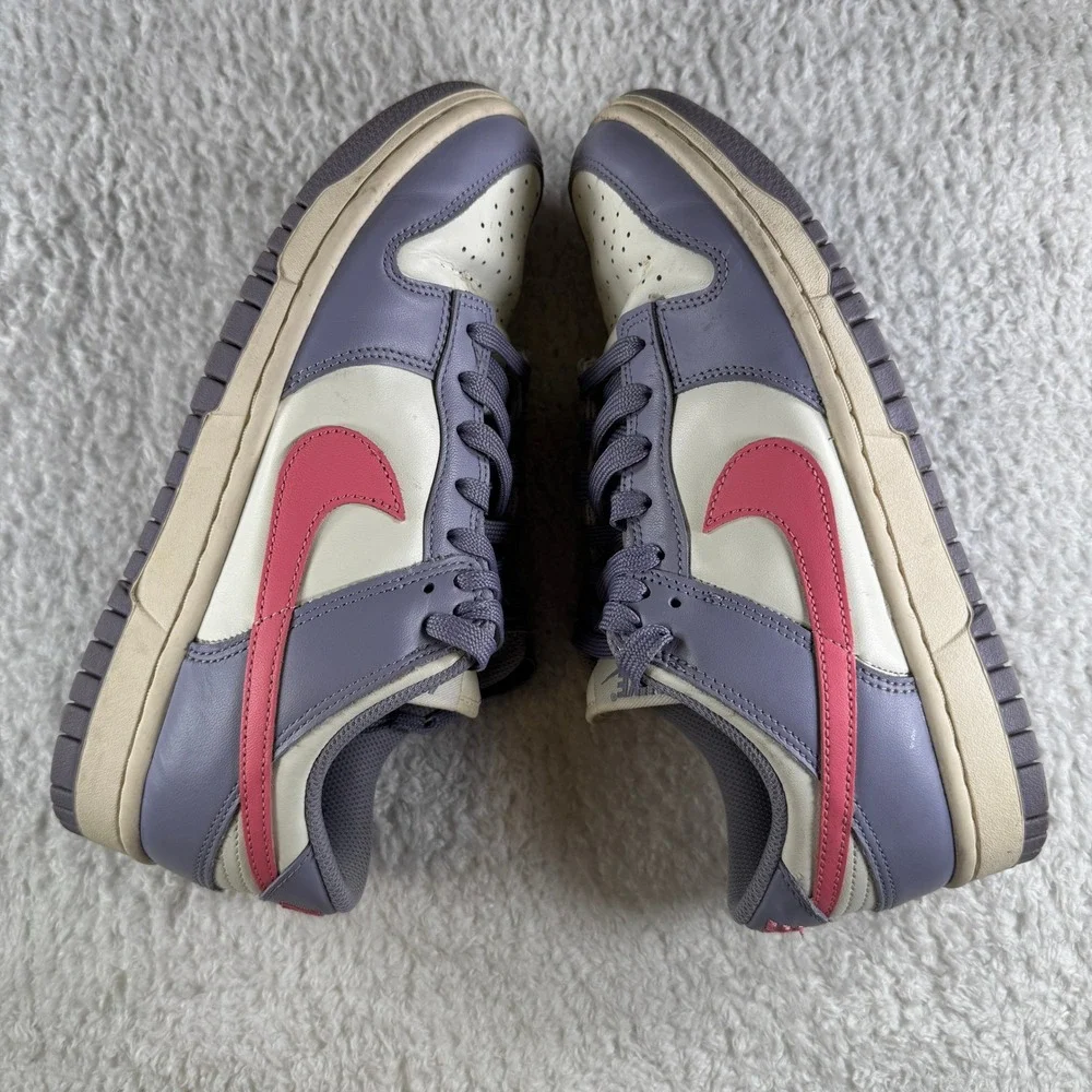 Size 8.5 - Women's Nike Dunk Low Indigo Haze Purple Pink Sneakers Shoe White